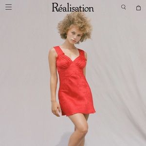 NWT Realisation park the Roxy dress, red size XS